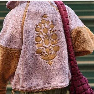 FP Movement by Free People Lavender and Tan Utility Jacket SOLD OUT!!!! Size XS